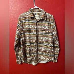 VSTR premium aztec flannel men’s dress shirt size L